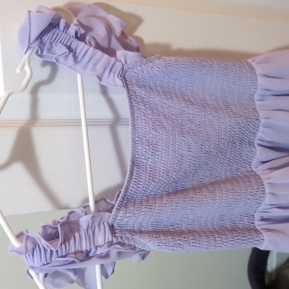 Purple Ruffle Dress - Picture 2 of 3